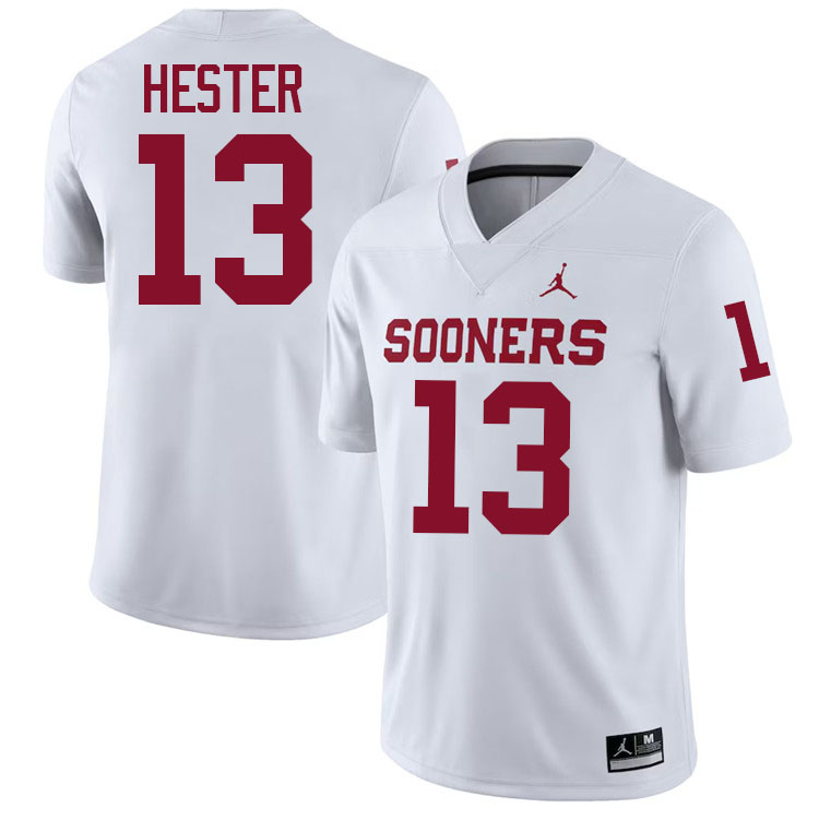 J.J. Hester Oklahoma Sooners Jersey,Oklahoma Sooners Football Uniforms,Jersey-White